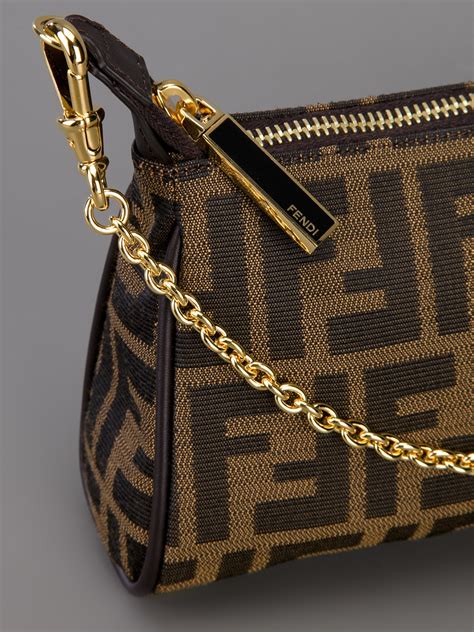 fendi bag brown and black|fendi shoulder bag brown.